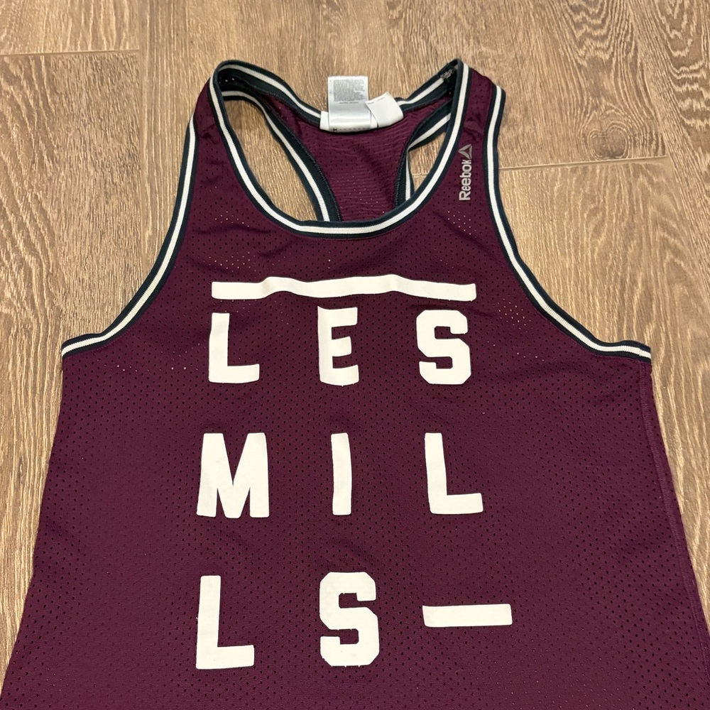 Reebok Maroon Athletic Tank with Logo